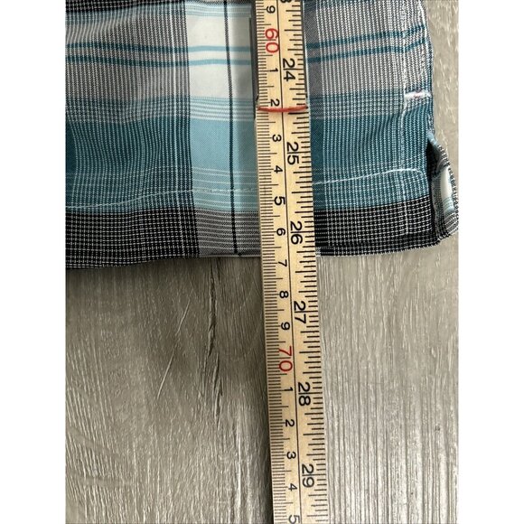 George Casual Checkered Plaid Shirt Size‎ 34/36 - Picture 7 of 13